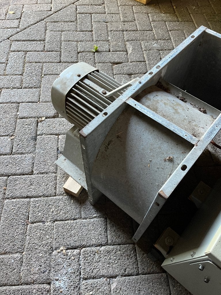 stal ventilator met motor, Ophalen, Gebruikt, Ventilator