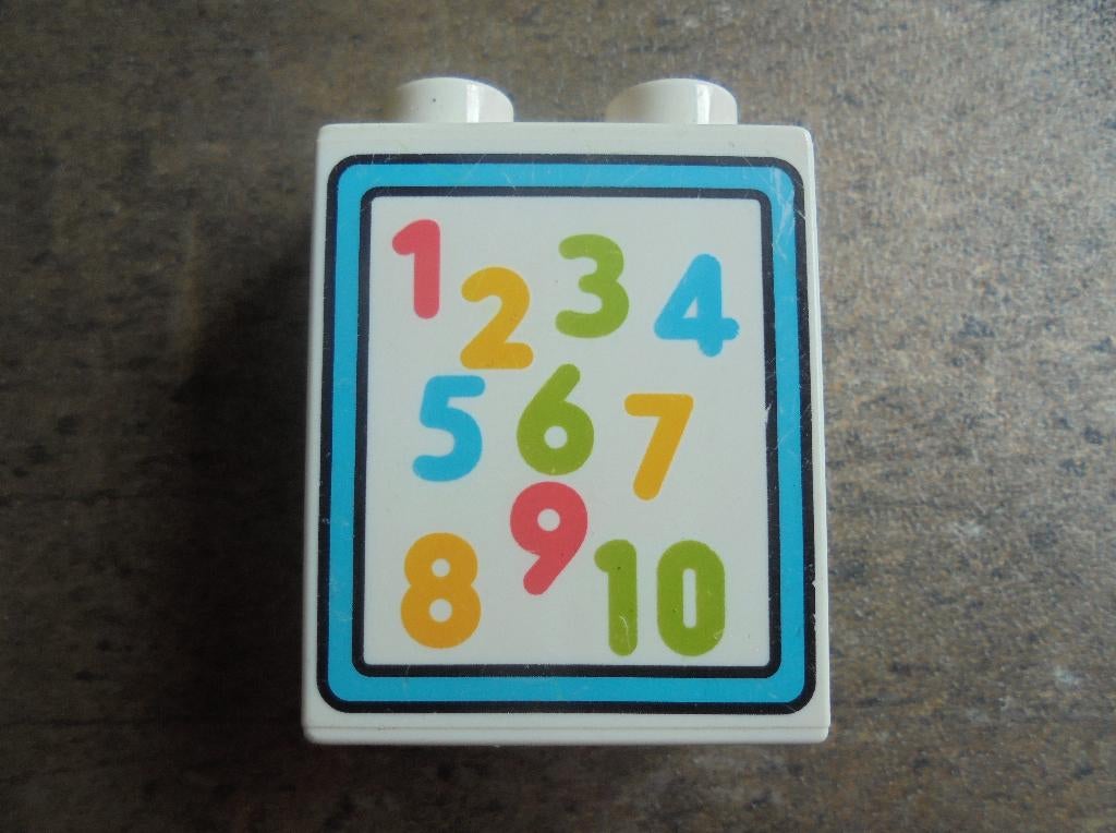 Lego Duplo Brick 1x2x2 (zie foto's), Ophalen of Verzenden, Gebruikt, Losse stenen, Duplo