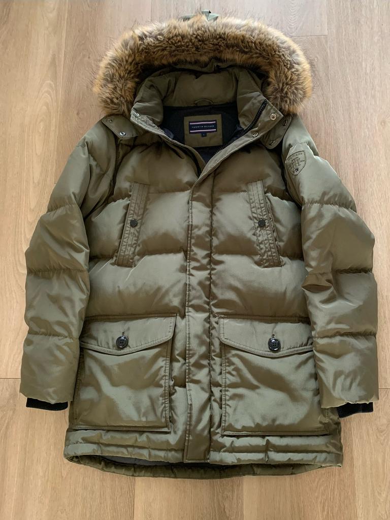 Tommy Hilfiger winterjas, Ophalen of Verzenden, Zo goed als nieuw, Maat 52/54 (L), Groen