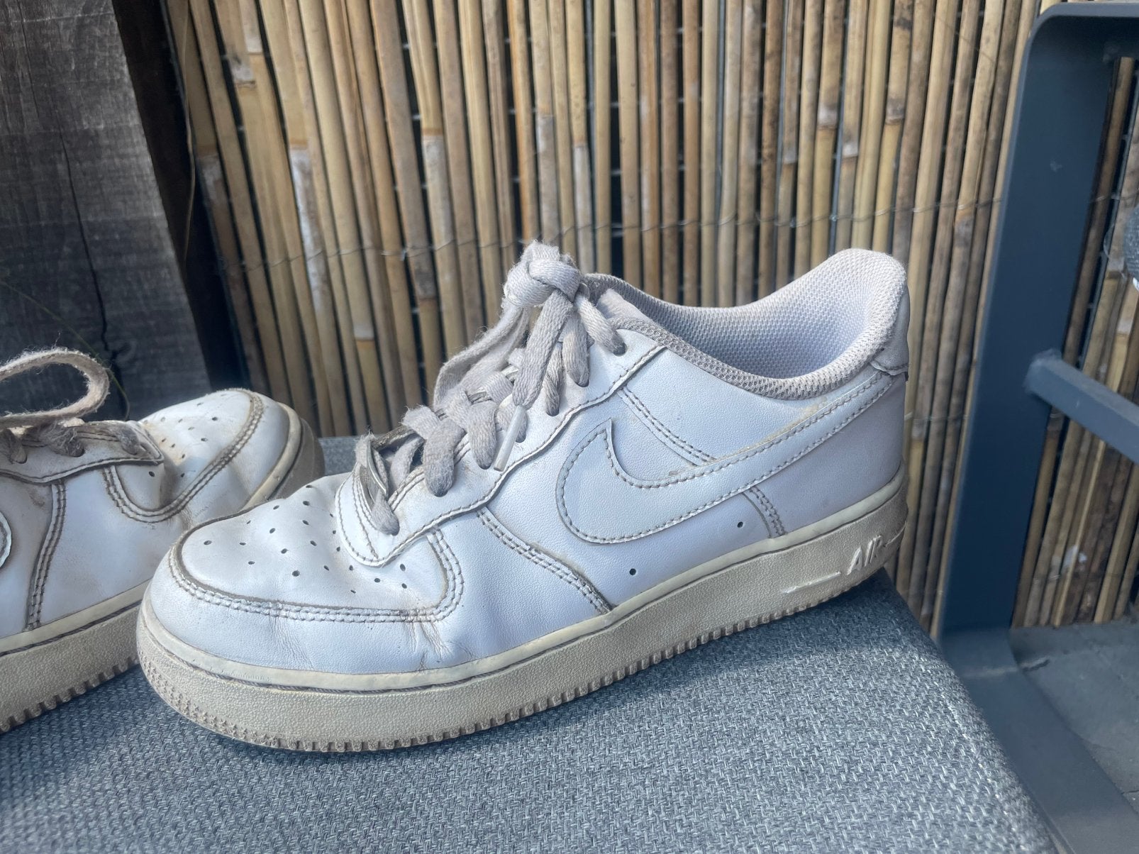 Nike air force 1 maat 38.5, Ophalen, Gedragen, Wit, Sneakers of Gympen