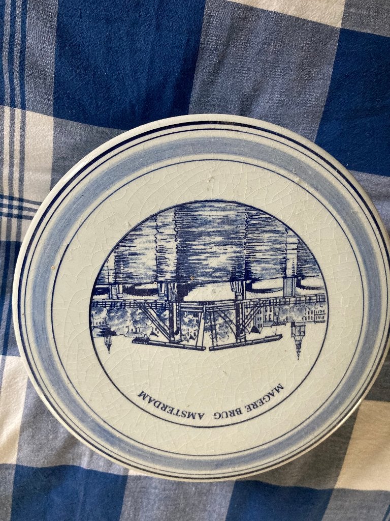 Delfts blauwe schaal met deksel, Antiek en Kunst, Antiek | Porselein, Verzenden