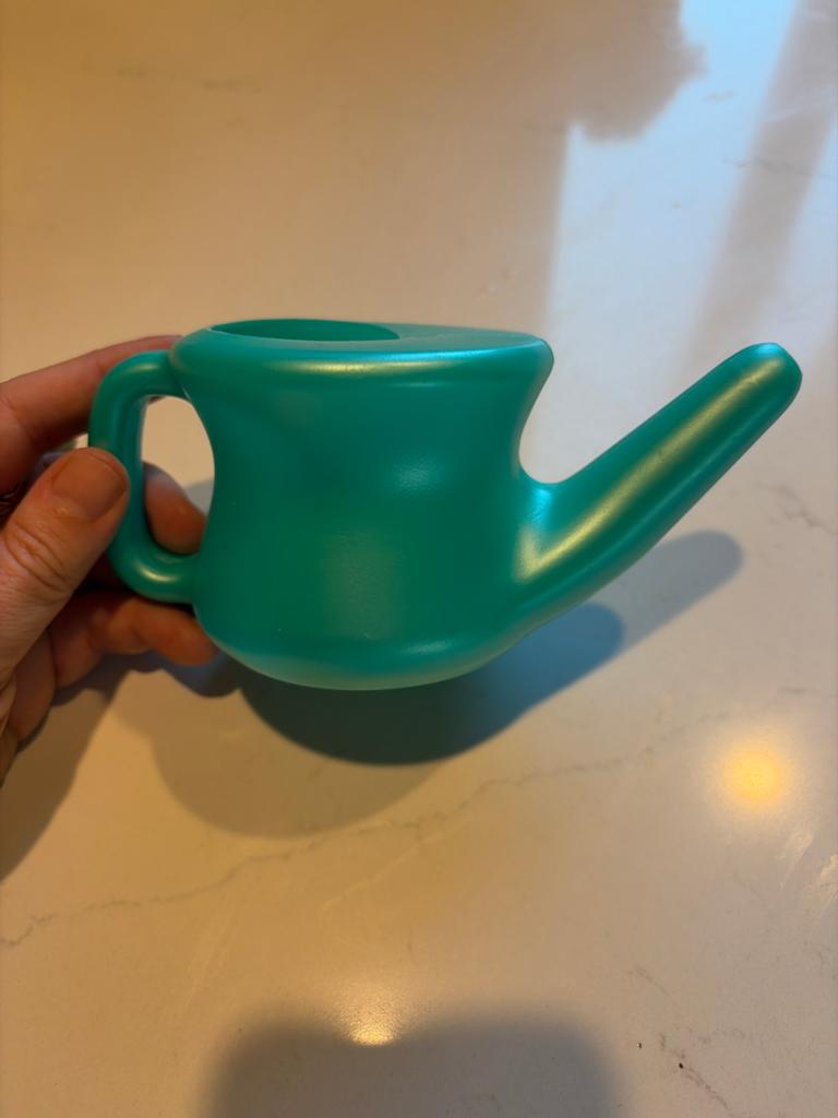 Nasal Cleansing Pot gloednieuw- Neusspoeler met zoutzakjes, Ophalen of Verzenden, Zo goed als nieuw, Lichaamsverzorging