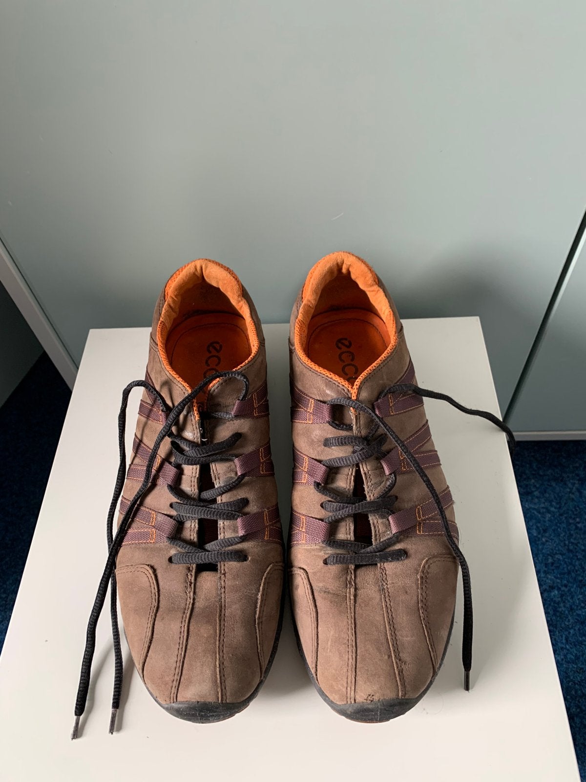 Nette bruine Ecco herenschoenen / sneakers, in prima staat, Bruin, Ophalen of Verzenden, Sneakers of Gympen, Zo goed als nieuw