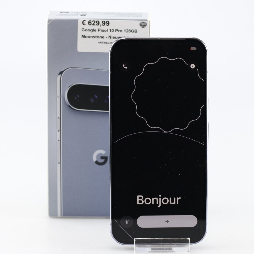 Google Pixel 10 Pro 128GB Moonstone - Nieuwststaat, Google, Zo goed als nieuw, Press@google.com, 1600 Amphitheatre Parkway
Mountain View, CA 94043
USA