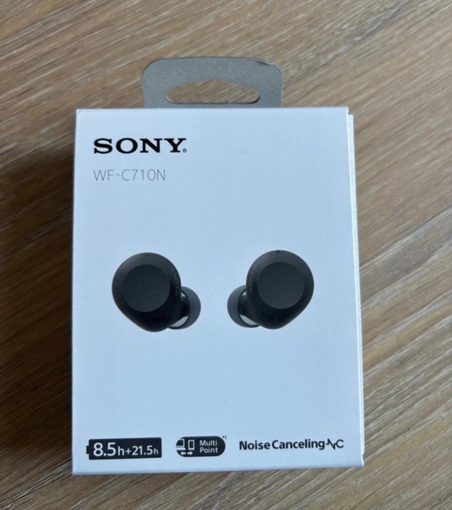 Sony Draadloze noise-cancelling oordopjes, Zwart, In gehoorgang (in-ear), Bluetooth, Nieuw