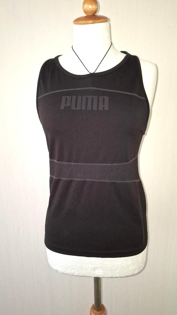 zwarte Halter  top van Puma Maat L  Nieuw, Zwart, Maat 42/44 (L), Nieuw, Fitness of Aerobics