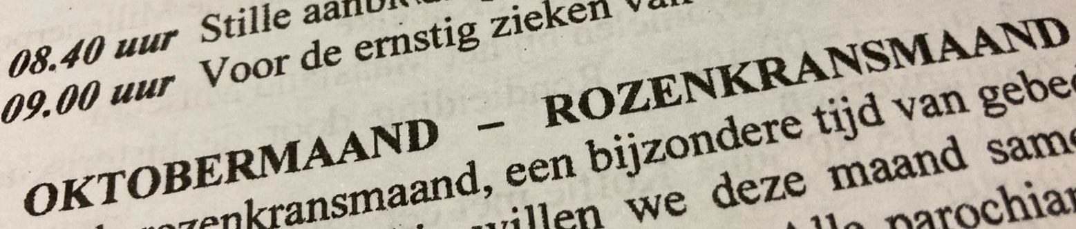 Rozenkrans maand  oktober, Ophalen of Verzenden, Zo goed als nieuw, Overige typen, Christendom | Katholiek