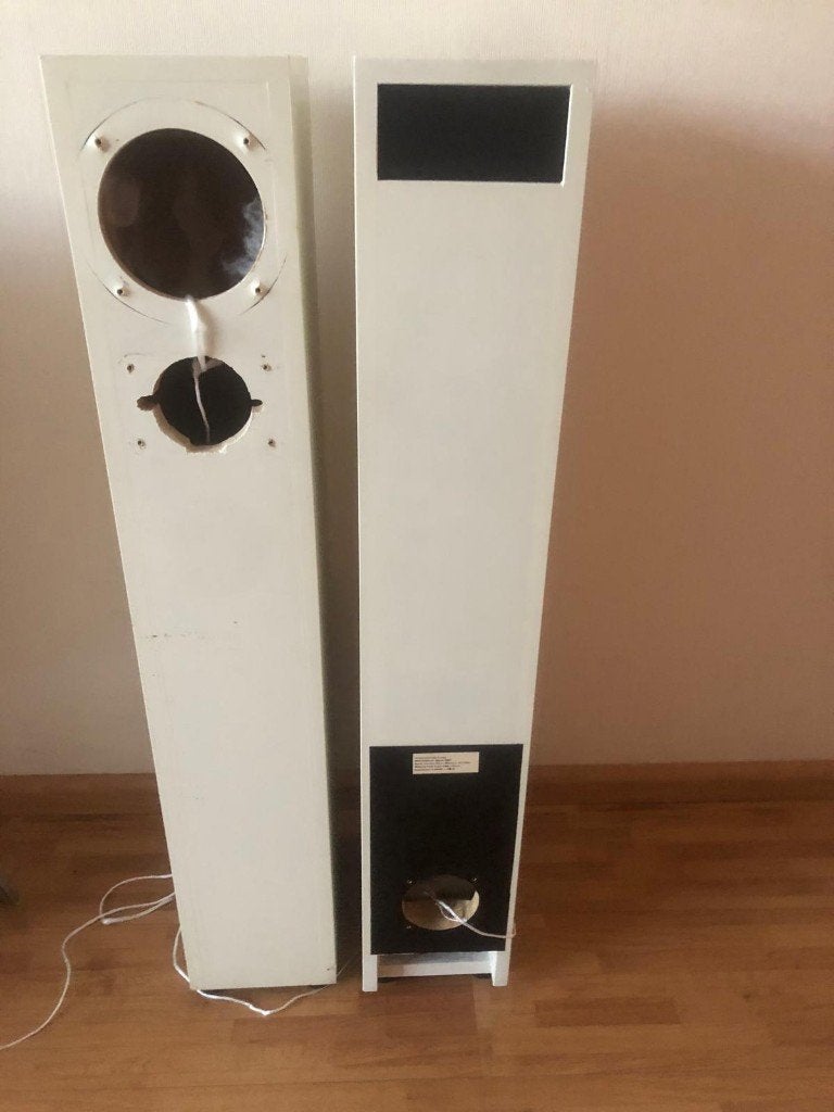 Transmissielijn luidspreker kasten - DIY project, Audio, Tv en Foto, Luidsprekers, Vloerstaande luidspreker, Gebruikt, Minder dan 60 watt