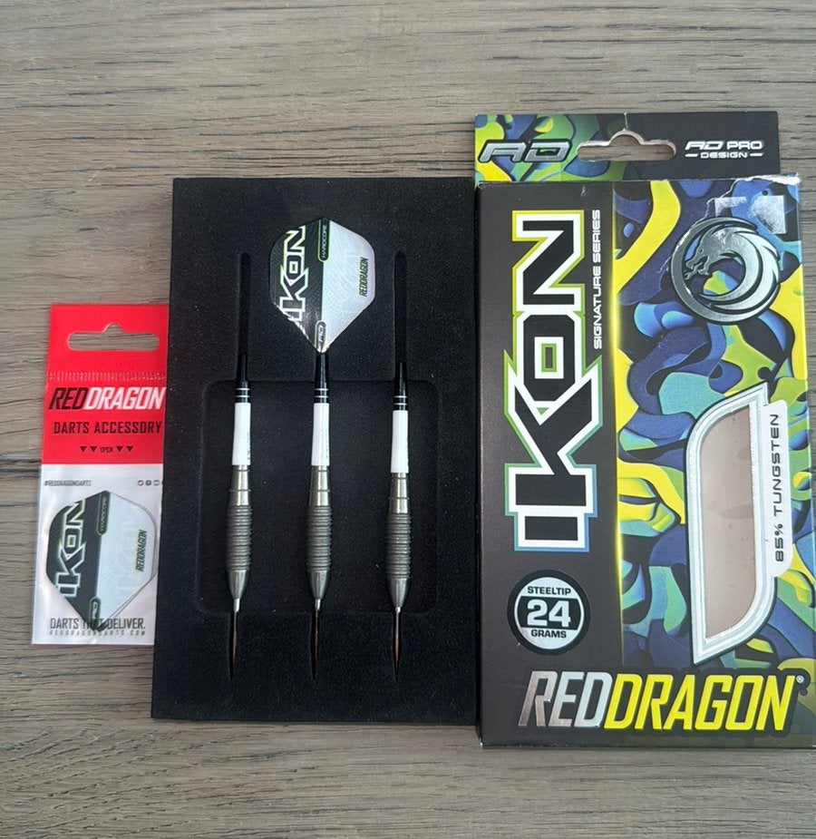 Red Dragon IKON 1.2 dartpijlen 24 gram, Ophalen of Verzenden, Gebruikt, Pijlen