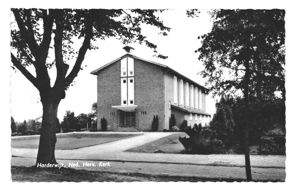 988547 Harderwijk Ned Her Kerk Nette oude kaart Onbeschreven