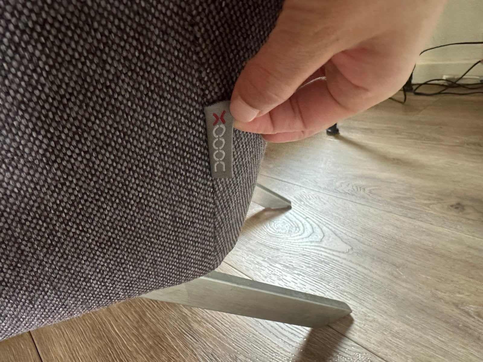 Nog een hele nette relax fauteuil met voetenbankje van xooon, Ophalen, 75 tot 100 cm, Zo goed als nieuw, Stof