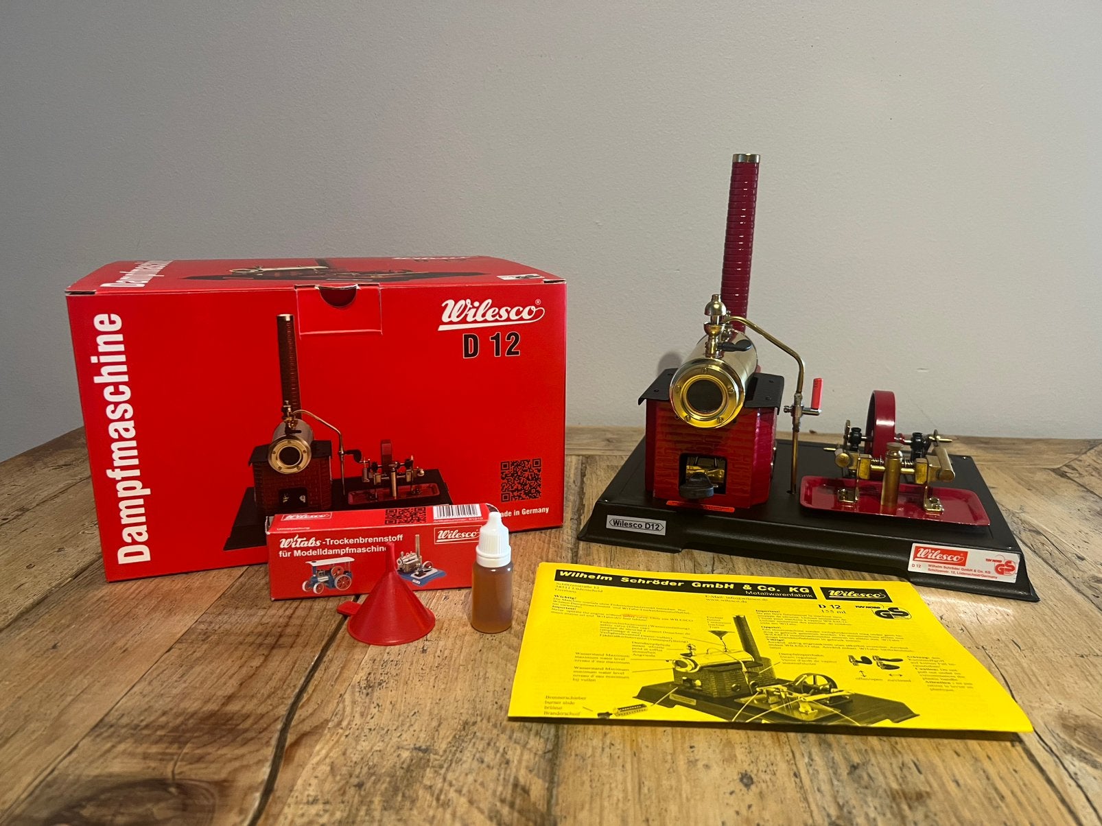 Wilesco D12 stoommachine, Ophalen of Verzenden, Zo goed als nieuw