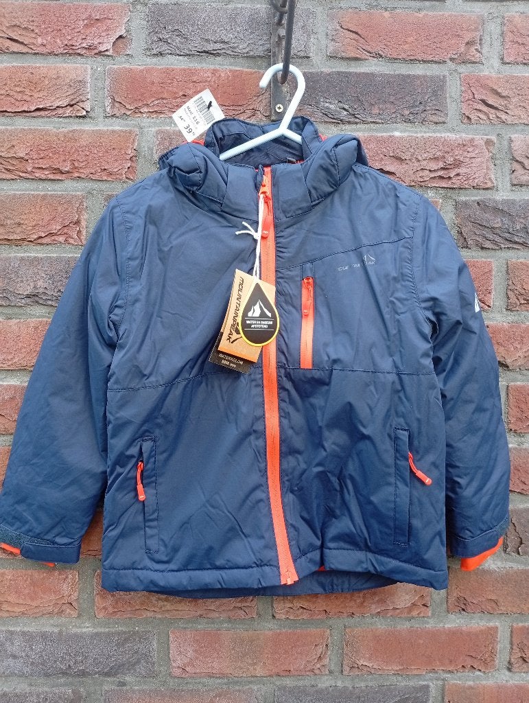 Mountain Peak blauwe ski-jas maat 116, Kinderen en Baby's, Nieuw, Ophalen of Verzenden, Jongen, Mountain Peak