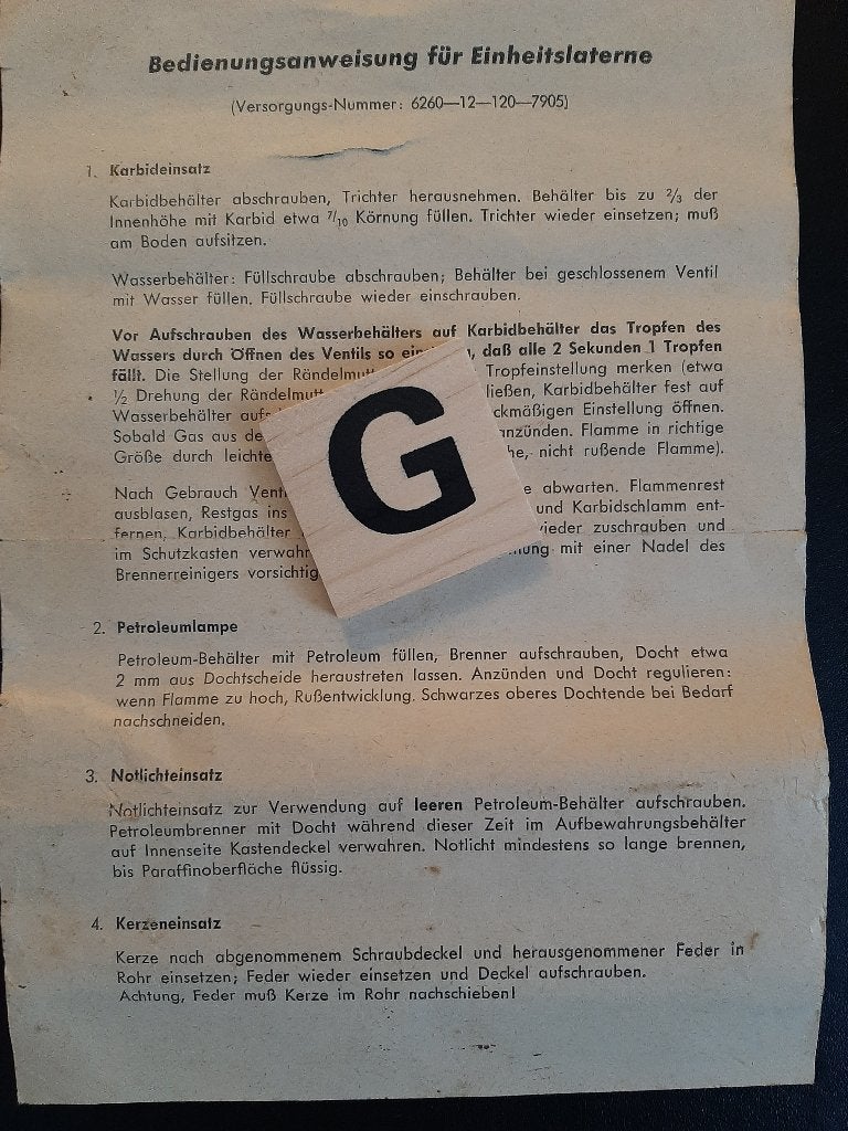 Gebruiksaanwijzing Einheitslanterne, Ophalen of Verzenden, Landmacht, Duitsland, Boek of Tijdschrift