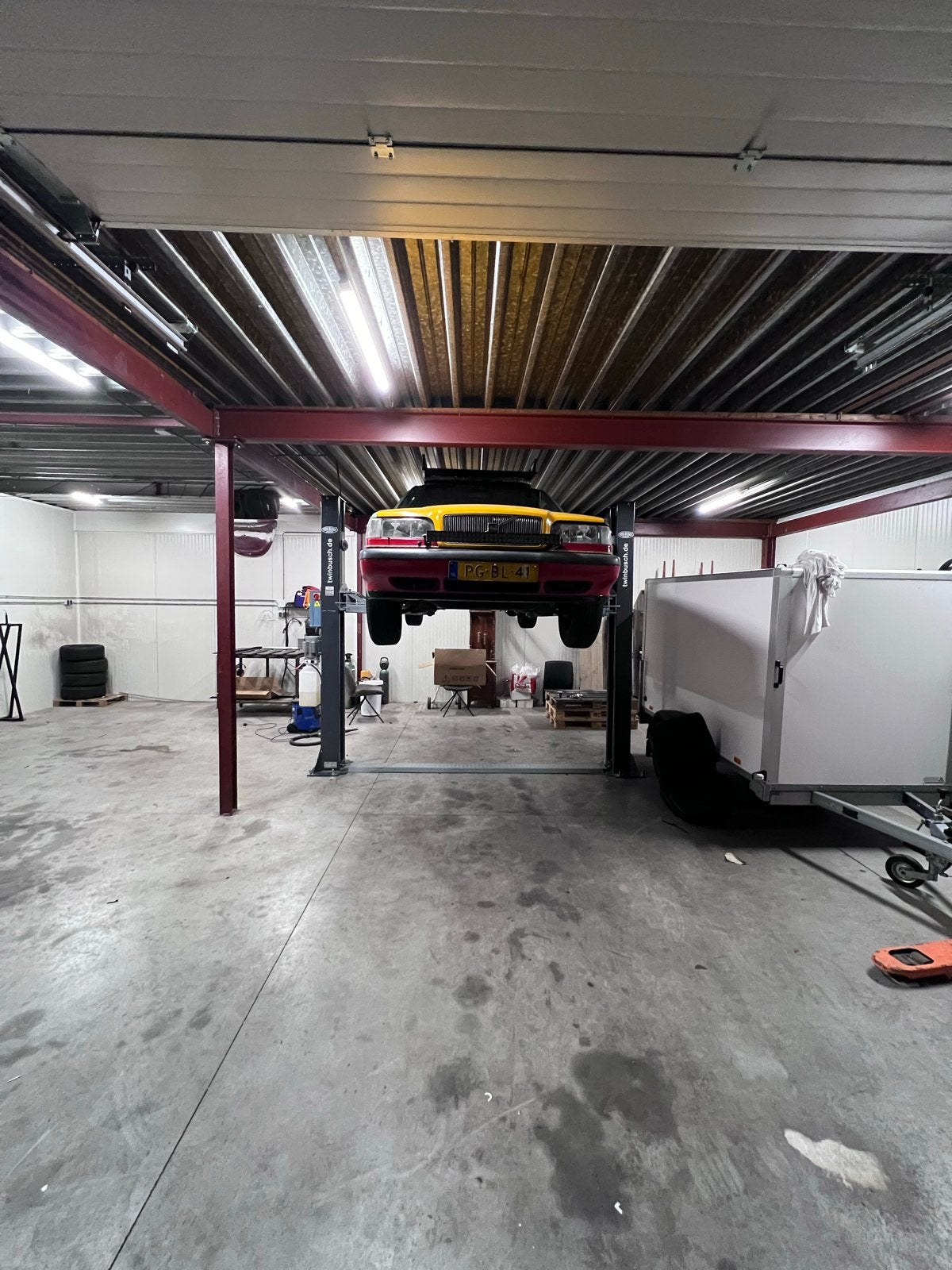 Twin Busch Hefbrug 4.2 ton - grijs, Ophalen