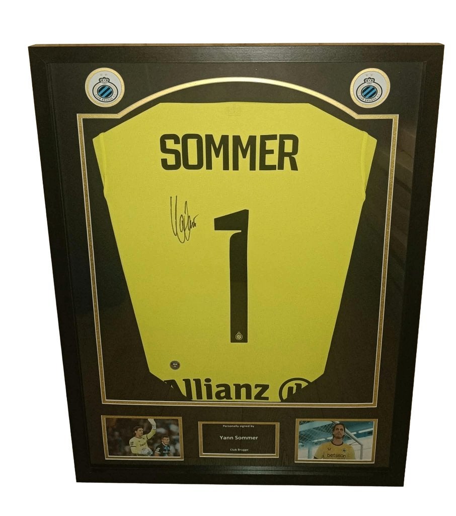 Gesigneerd shirt Yann Sommer - Brugge - met certificaat, Verzenden, Nieuw, Buitenlandse clubs, Shirt