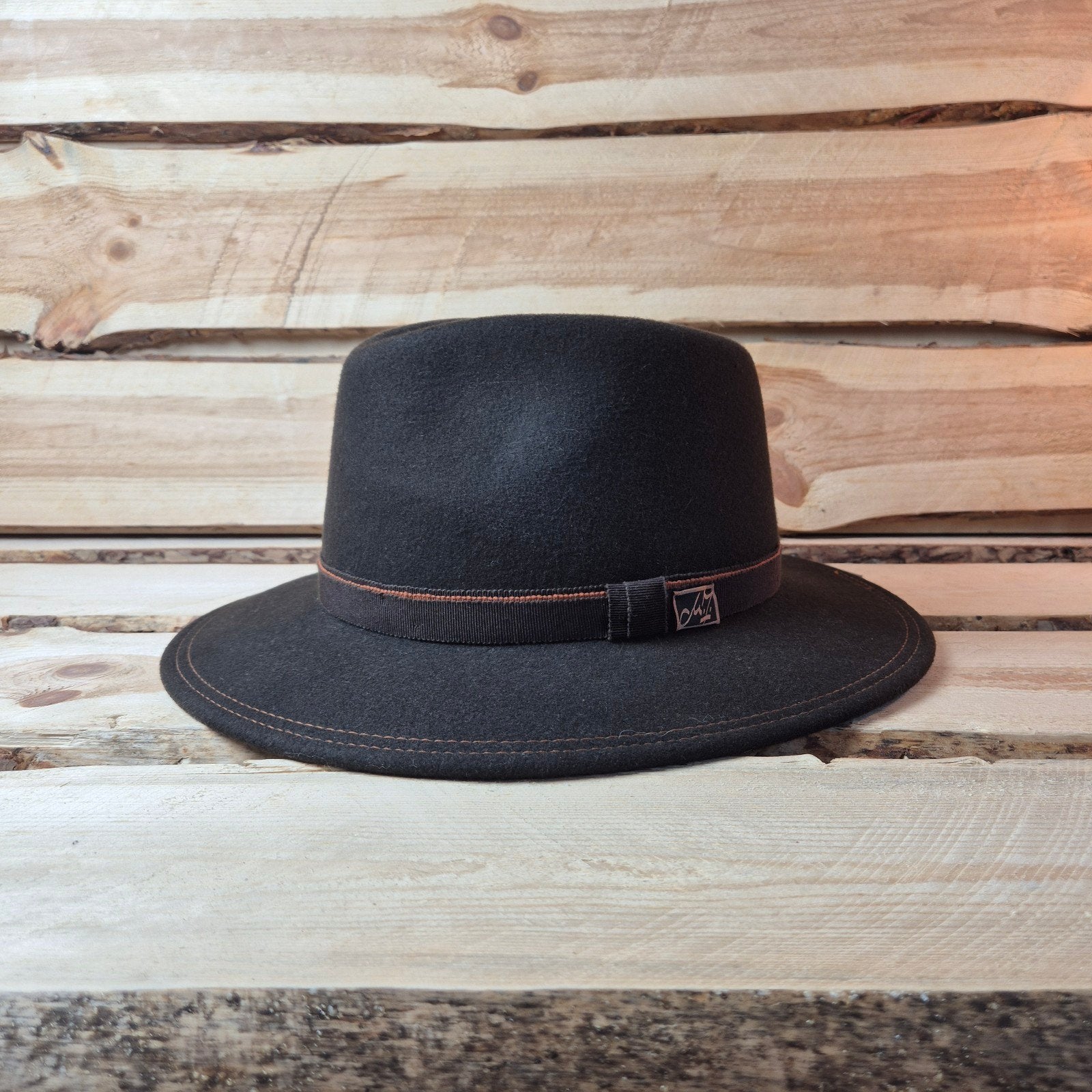 Mayser Traveller Fedora - Black - Outdoor Hat - size 58 -New, Nieuw, Ophalen of Verzenden, 58 of 59 cm (L, 7¼ of ⅜ inch), Hoed