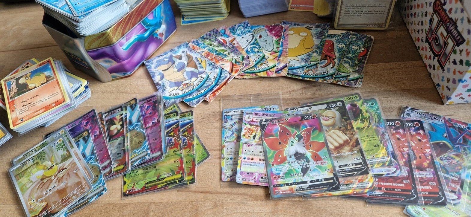 Grote collectie 1000+ Pokémon Kaarten, Ophalen of Verzenden, Gebruikt, Meerdere kaarten, Foil