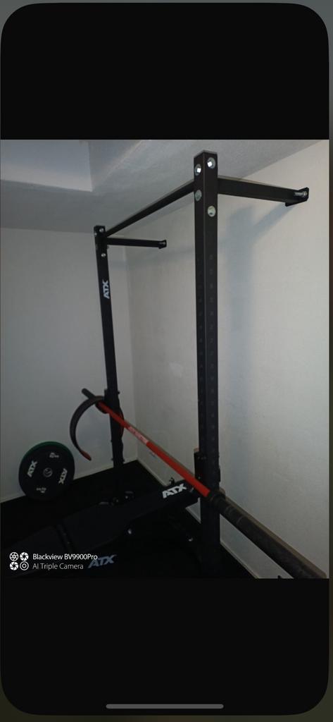 Squat rek, Sport en Fitness, Fitnessapparatuur, Ophalen, Zo goed als nieuw, Krachtstation