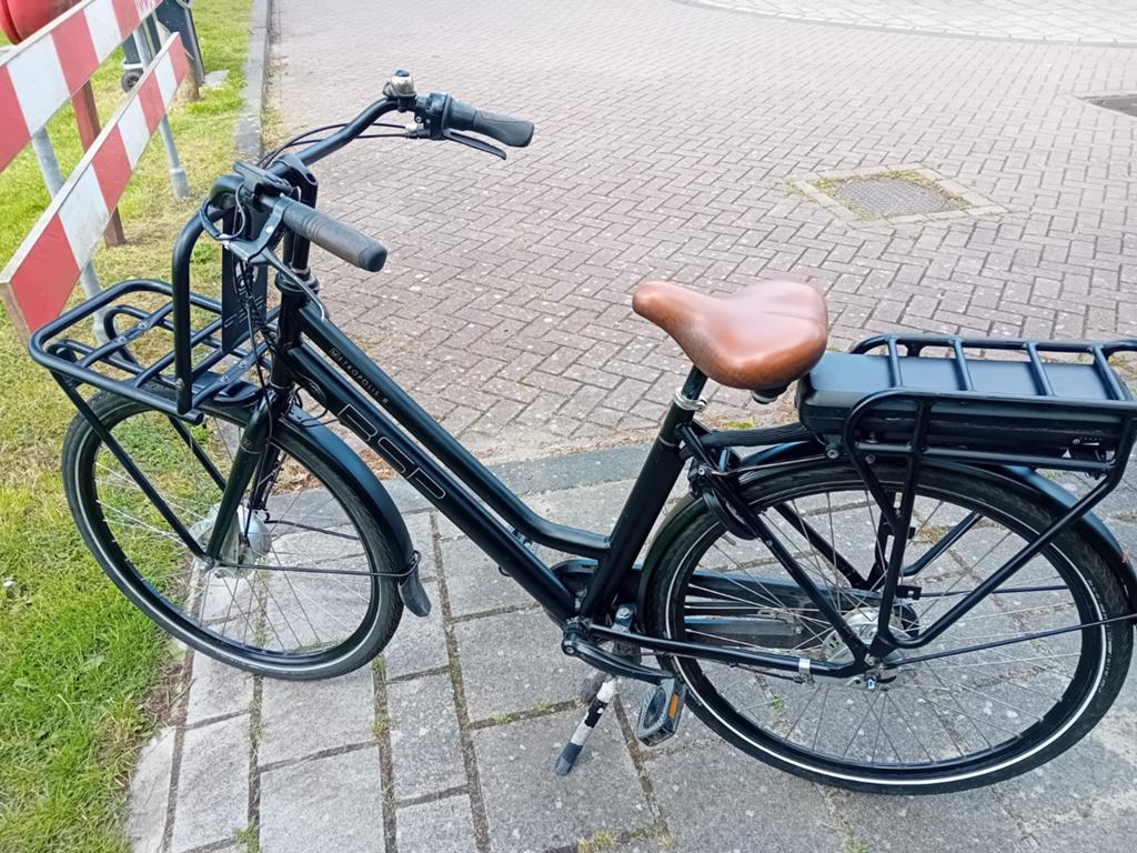 Zwarte electrische damesfiets BSP Metropolis, Fietsen en Brommers, Elektrische fietsen, 47 tot 51 cm, Ophalen of Verzenden, 50 km per accu of meer