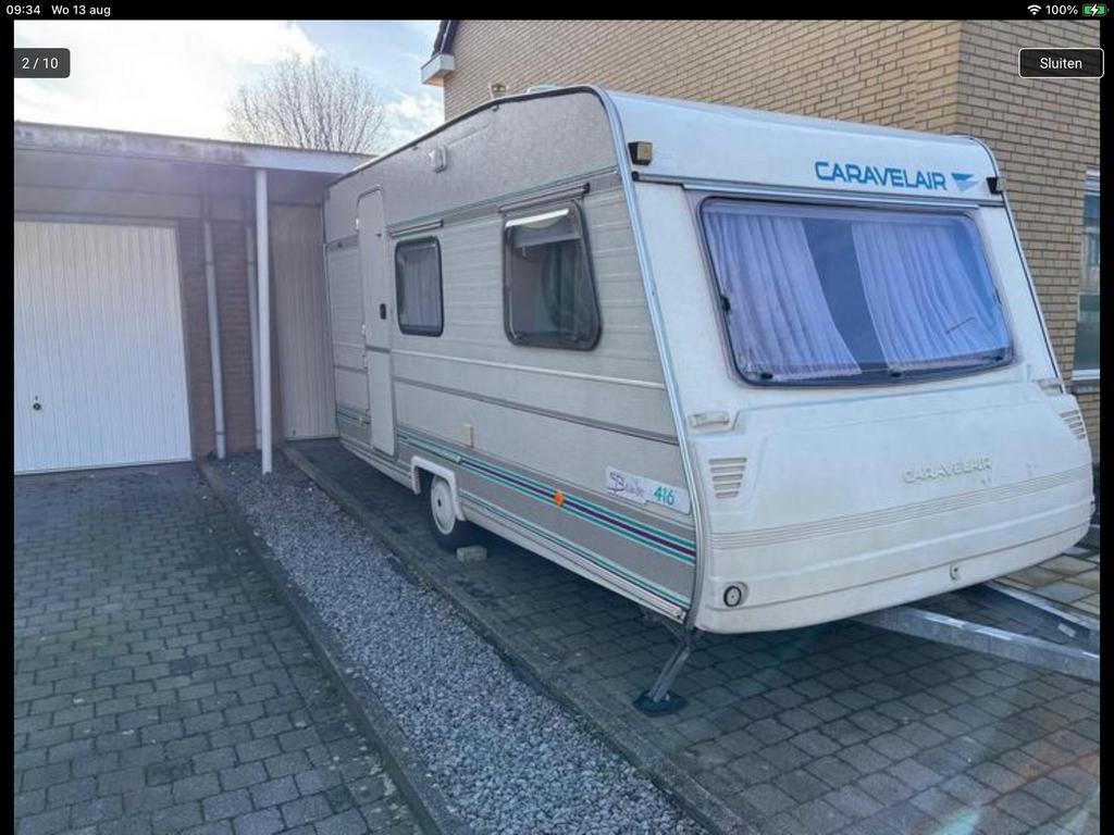 Caravelair Bamba 416, Treinzit, Dwarsbed, Particulier, 4 tot 5 meter