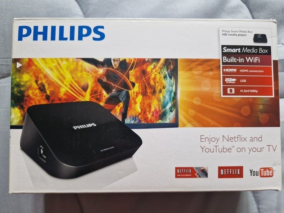 Philips Smart Media Box HD Media Player met WiFi, Audio, Tv en Foto, Mediaspelers, Ophalen of Verzenden, Nieuw