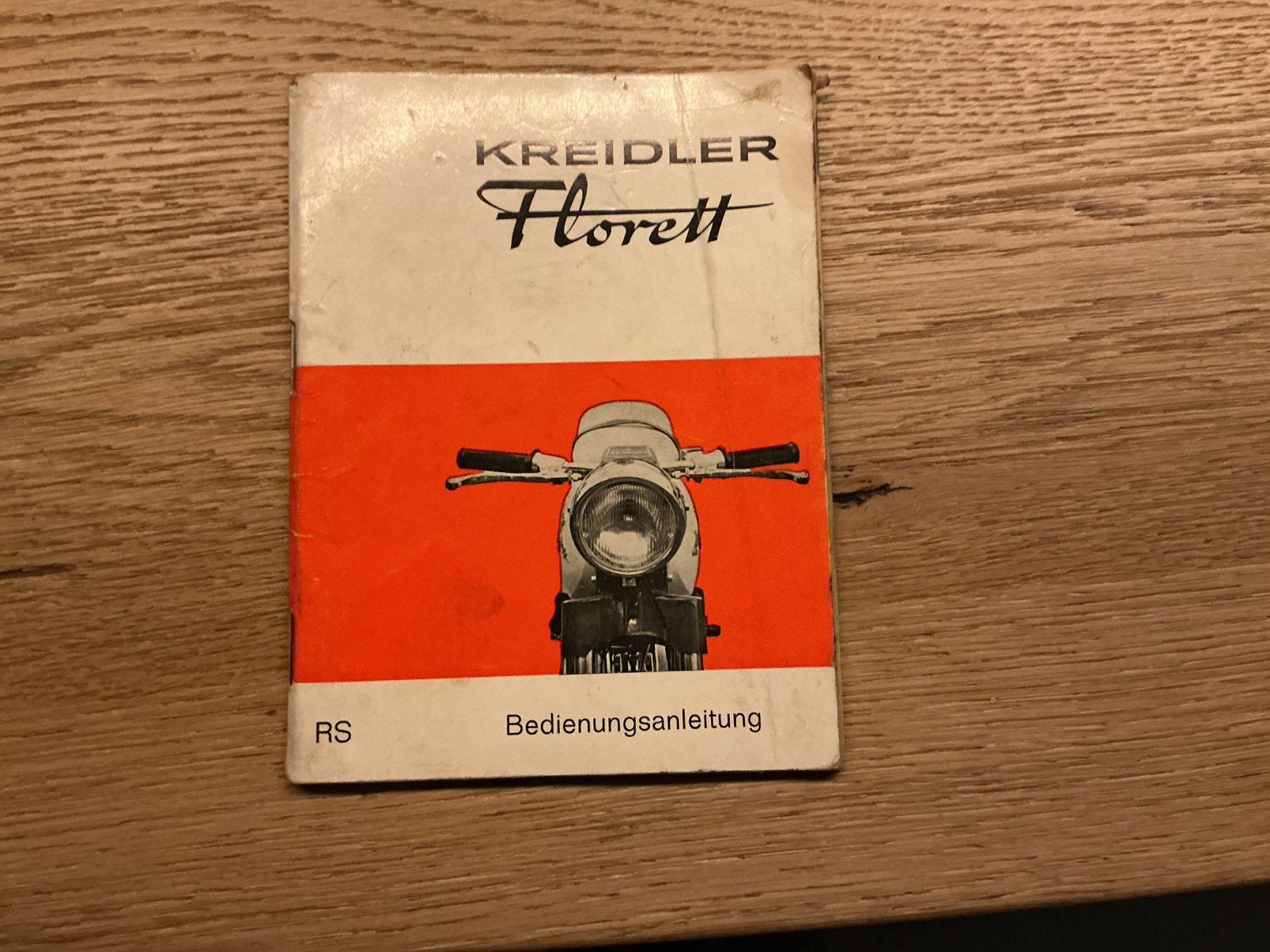 KREIDLER RS INSTRUCTIE BOEKJE RS ZELDZAAM IGST AUB BIEDEN !, Ophalen of Verzenden, Zo goed als nieuw, Blok