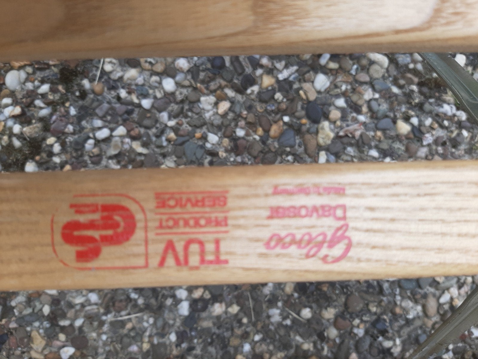 Houten slee met rugleuning - Zo goed als nieuw, Kinderen en Baby's, Ophalen, Rugleuning, Zo goed als nieuw, Hout
