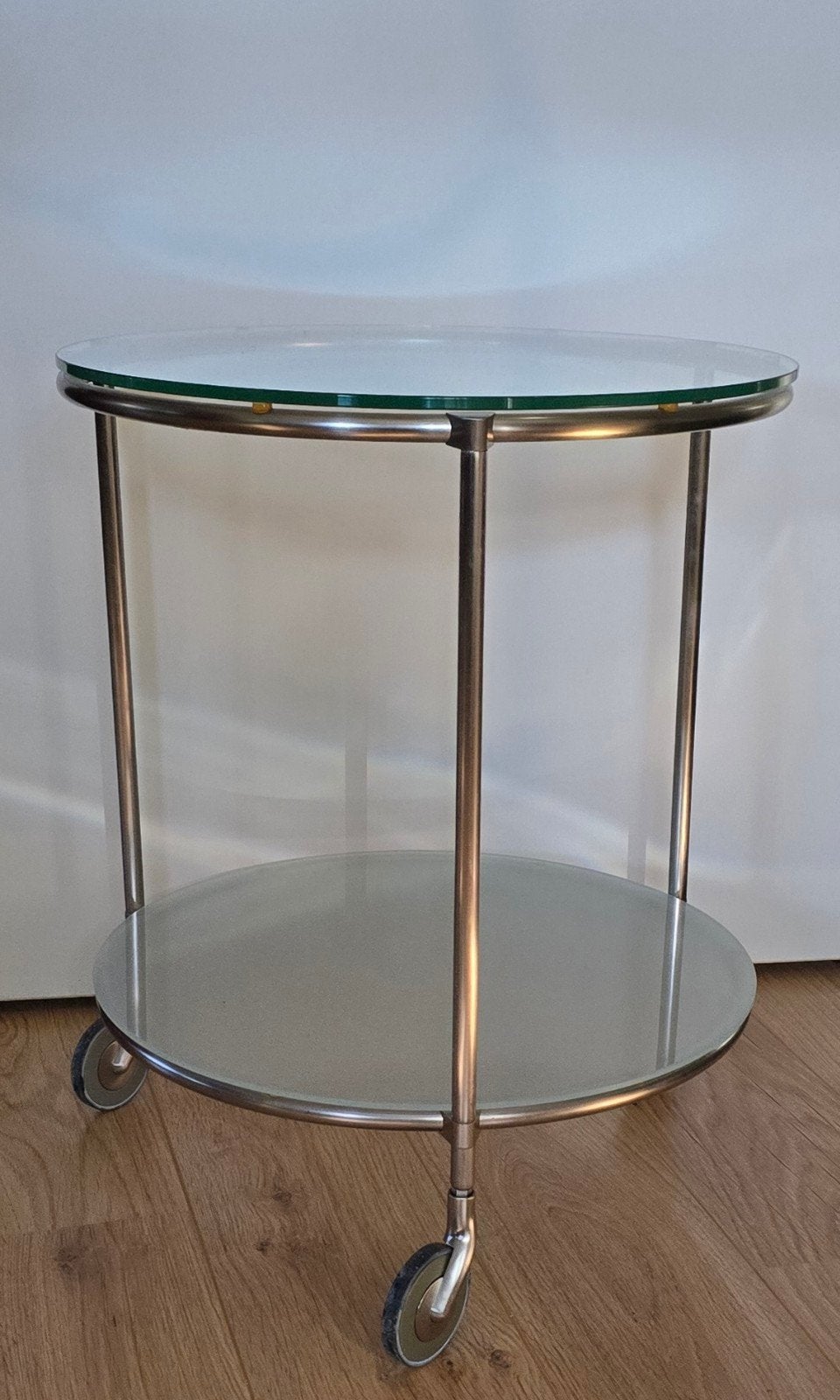 Ikea Strind bijzet tafel, Minder dan 55 cm, Rond, Glas, Ophalen