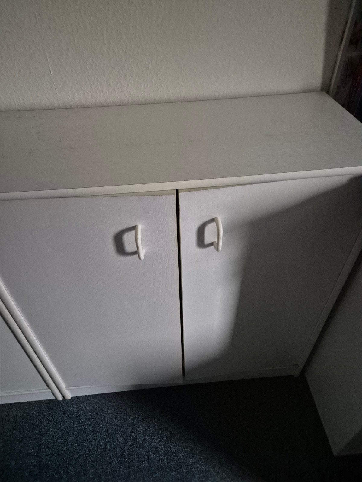 Witte opbergkast met twee deuren, Ophalen, Gebruikt