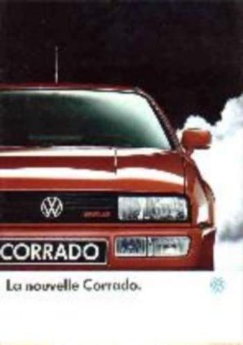 Volkswagen VW Corrado fraaie brochure/auto folder '89 - '94, Ophalen of Verzenden, Zo goed als nieuw, Volkswagen