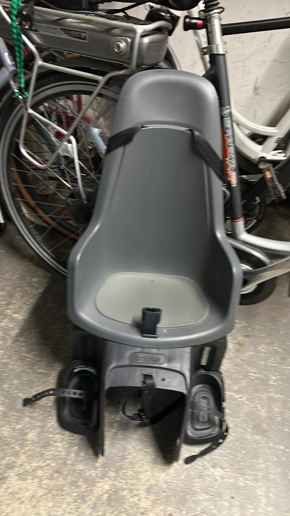 Bobike Achterzitje voor Kinderen - Grijs, Fietsen en Brommers, Fietsaccessoires | Fietsstoeltjes, Gebruikt, Achterzitje, 9 t/m 18 kg