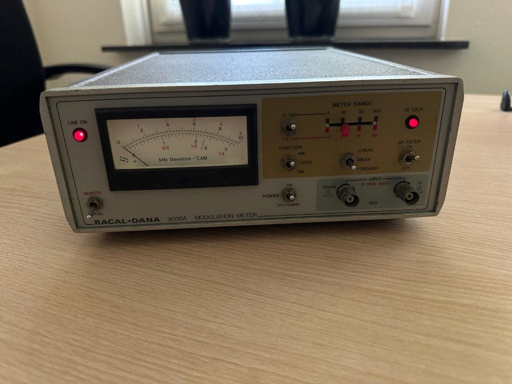 Racal 9008A, FM Deviatie en AM modulatie diepte meter, Ophalen of Verzenden, Gebruikt, Overige meters