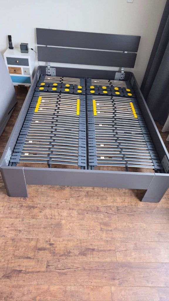 Elektrisch verstelbaar bed + Tempur Pro Soft 140x200, Ophalen, Verstelbaar, Tweepersoons, 140 cm