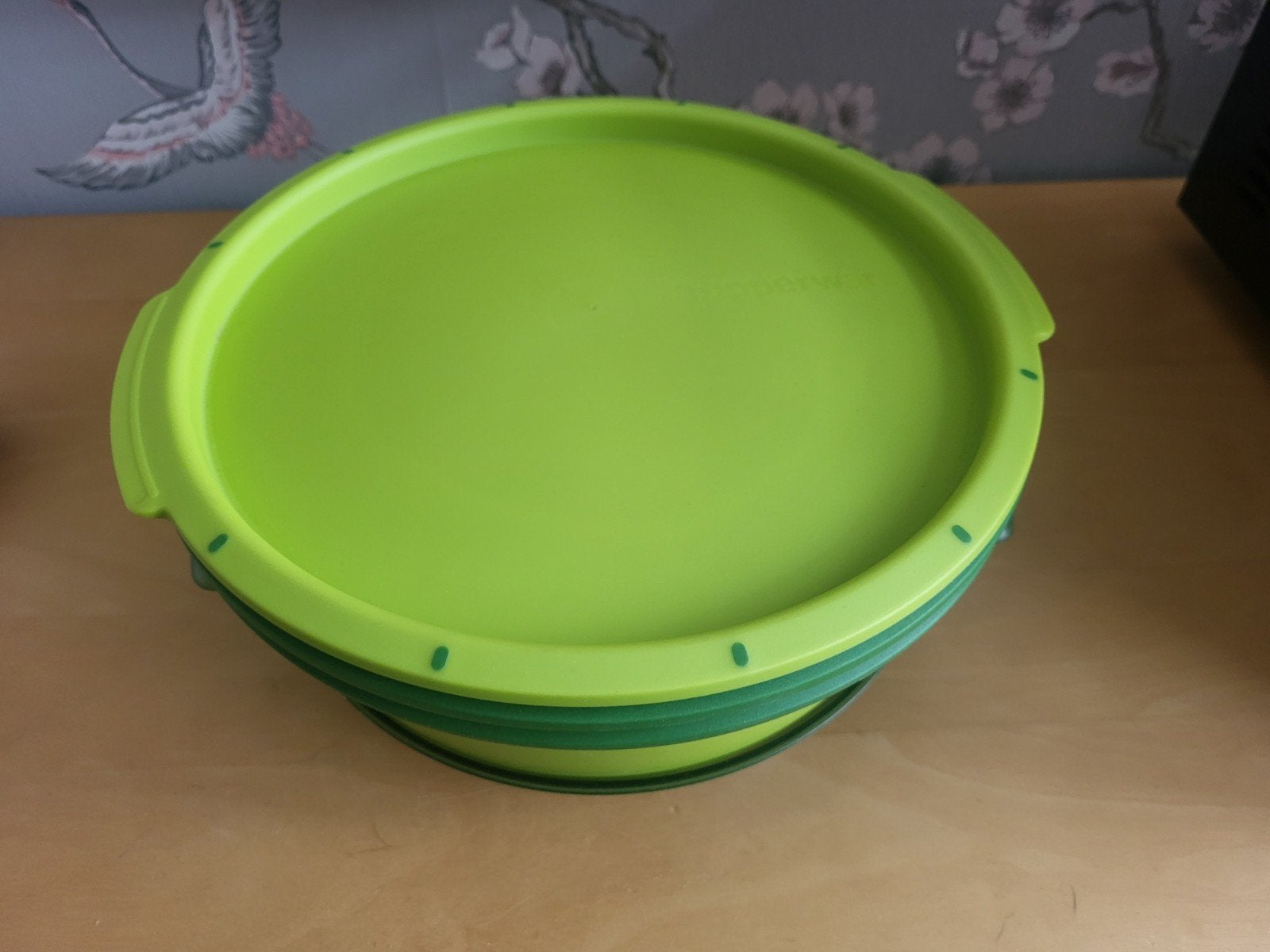 Tupperware Micro Gourmet Stomer - Groen, Huis en Inrichting, Overige typen, Ophalen of Verzenden, Zo goed als nieuw, Magnetronbestendig