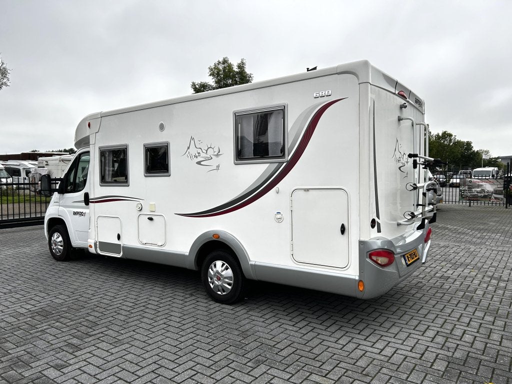 Rapido Le Randonneur 680 Queensbed/2014/Euro-5/6.90M/Airco!, Caravans en Kamperen, Fiat, 6 tot 7 meter, Bedrijf, Tot en met 3