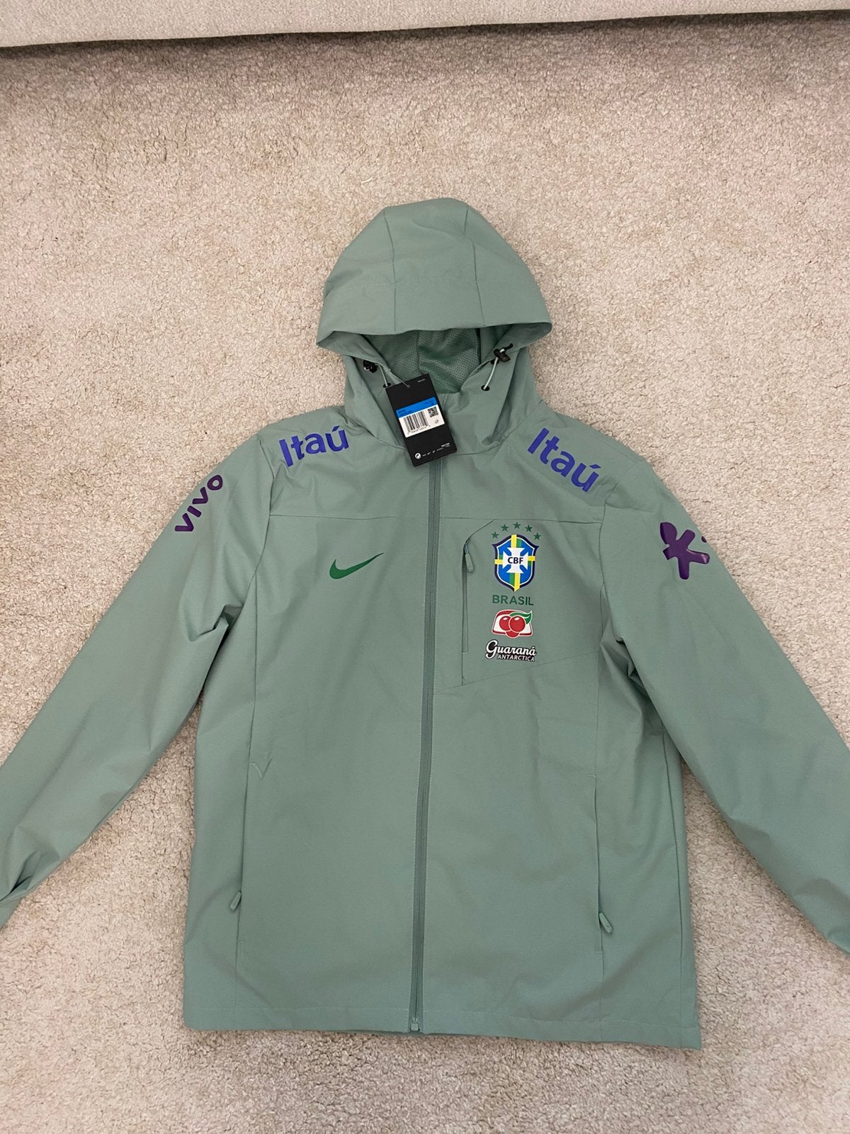 Brazil Windbreaker - Maat M, Kleding | Heren, Ophalen of Verzenden, Nieuw, Zwart