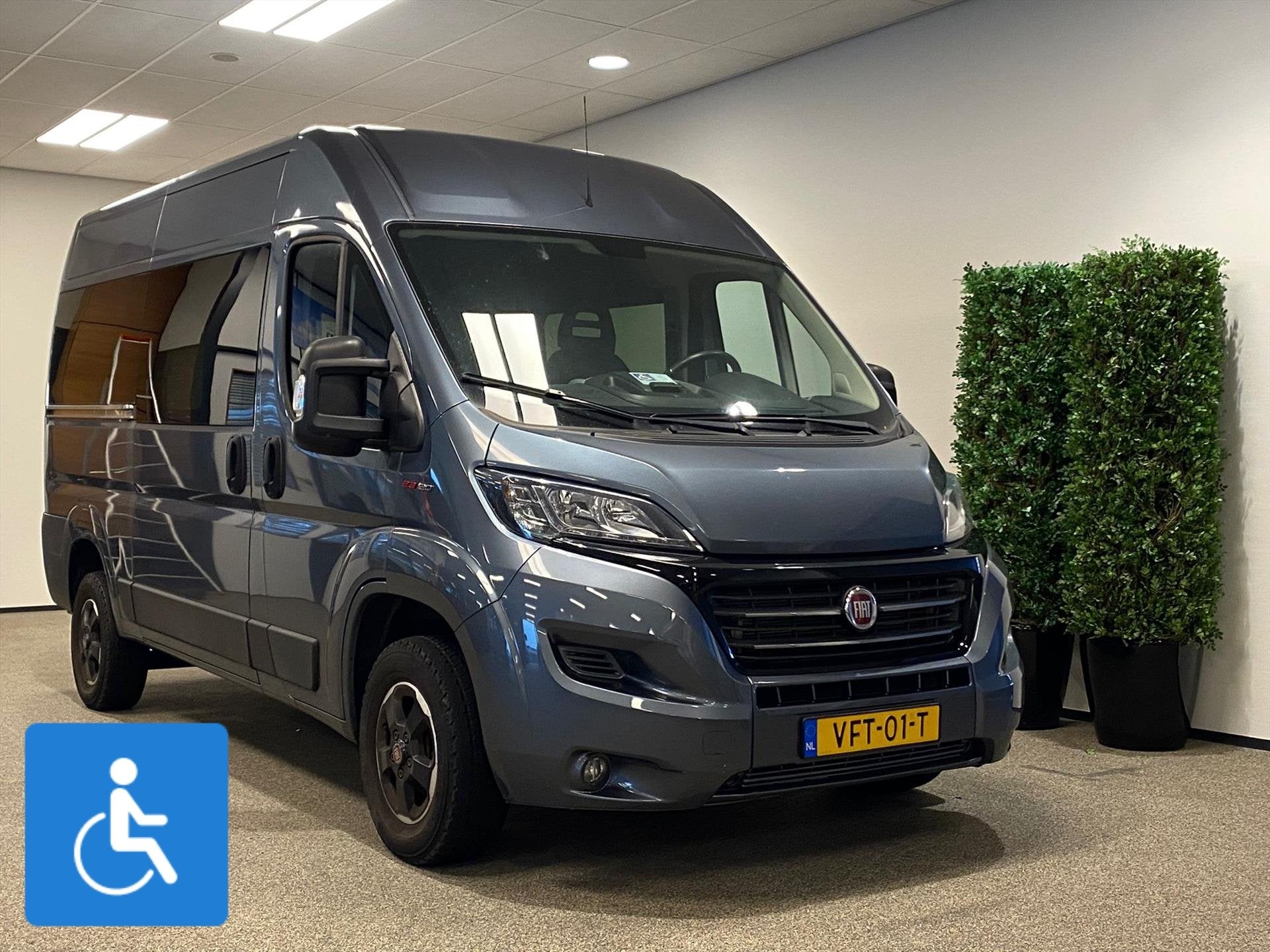 Fiat Ducato L2H2 Rolstoelbus (airco), Auto's, 12 maanden, Stof, Gebruikt, Euro 6