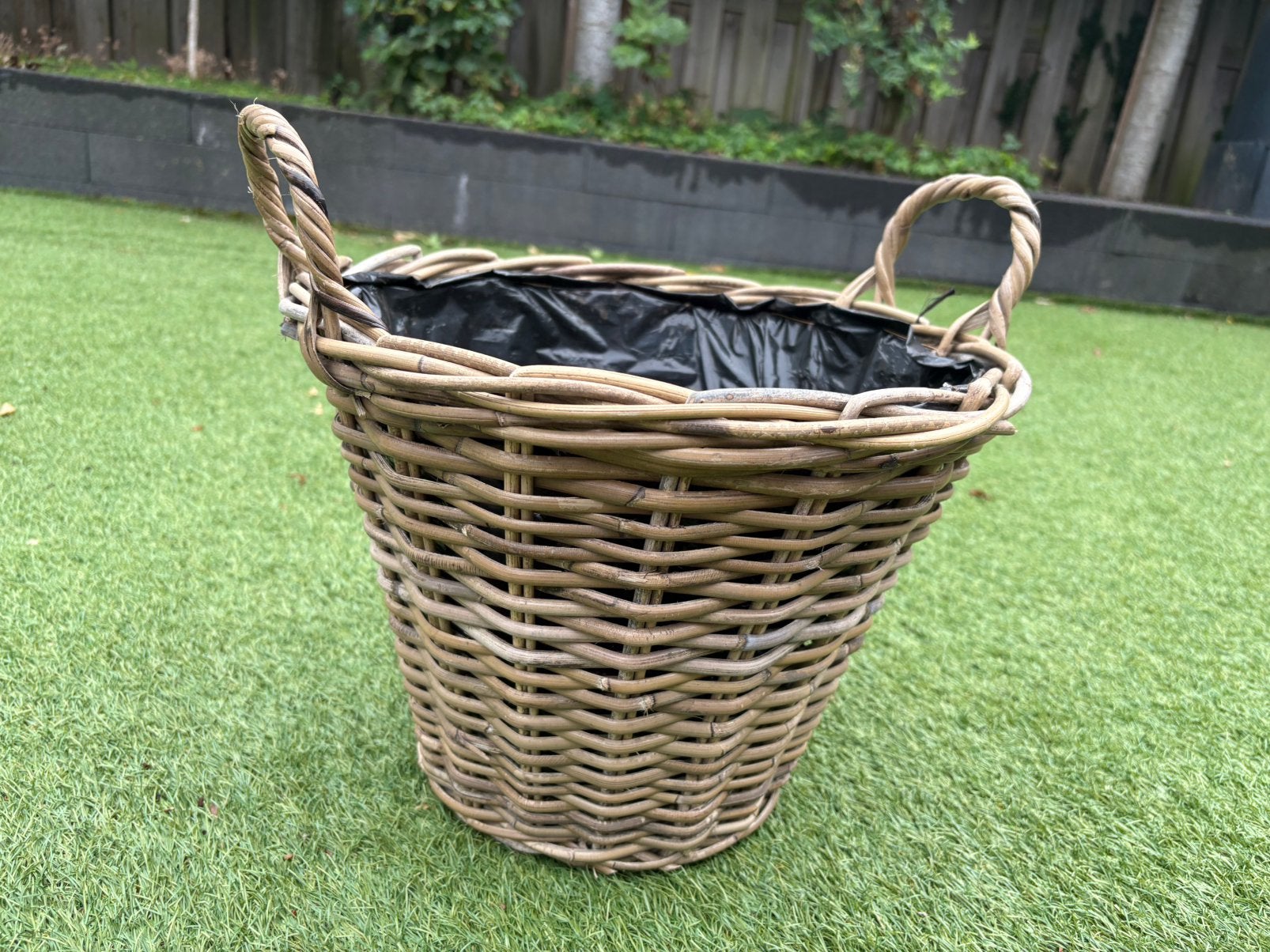 Plantenmand, Ophalen, Zo goed als nieuw, Rond, Riet