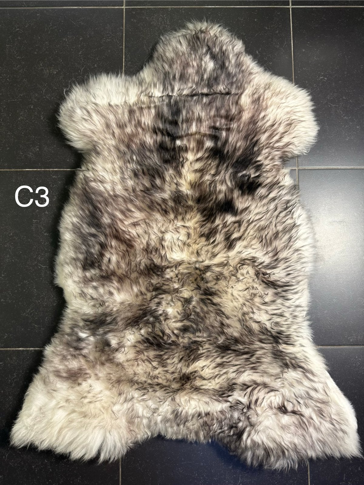 VEEL! XXL Zwart Witte Mouflon Schapenvachten, Huis en Inrichting, Ophalen of Verzenden, Nieuw, Zwart