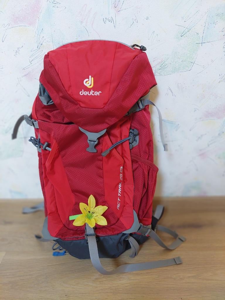 Deuter ACT Trail 28 SL Cranberry Fire rugzak, zgan, Ophalen of Verzenden, Zo goed als nieuw, Overige merken