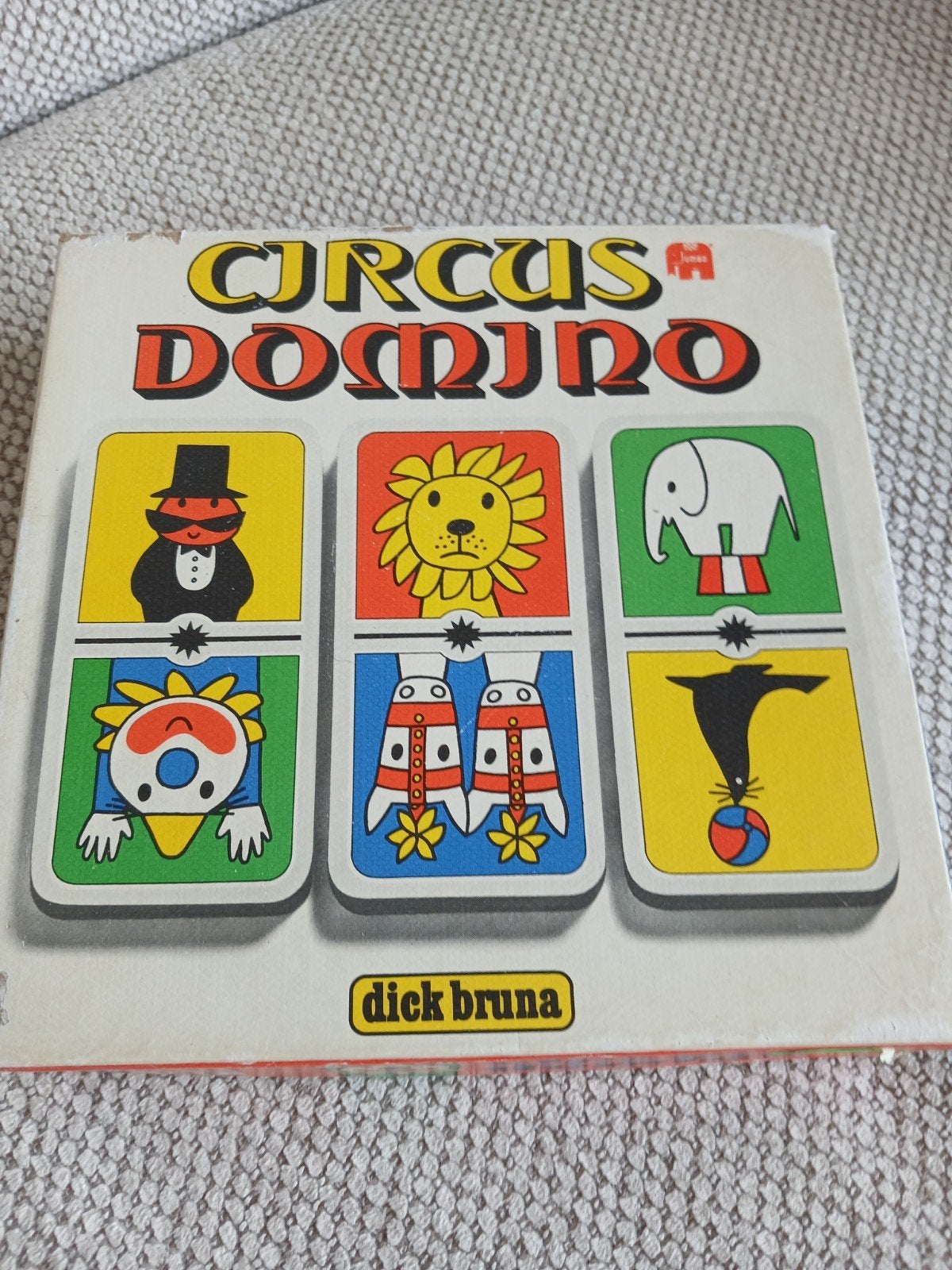 Circus Domino Dick Bruna Jumbo Vintage Spel, Een of twee spelers, Ophalen of Verzenden, Gebruikt, Jumbo