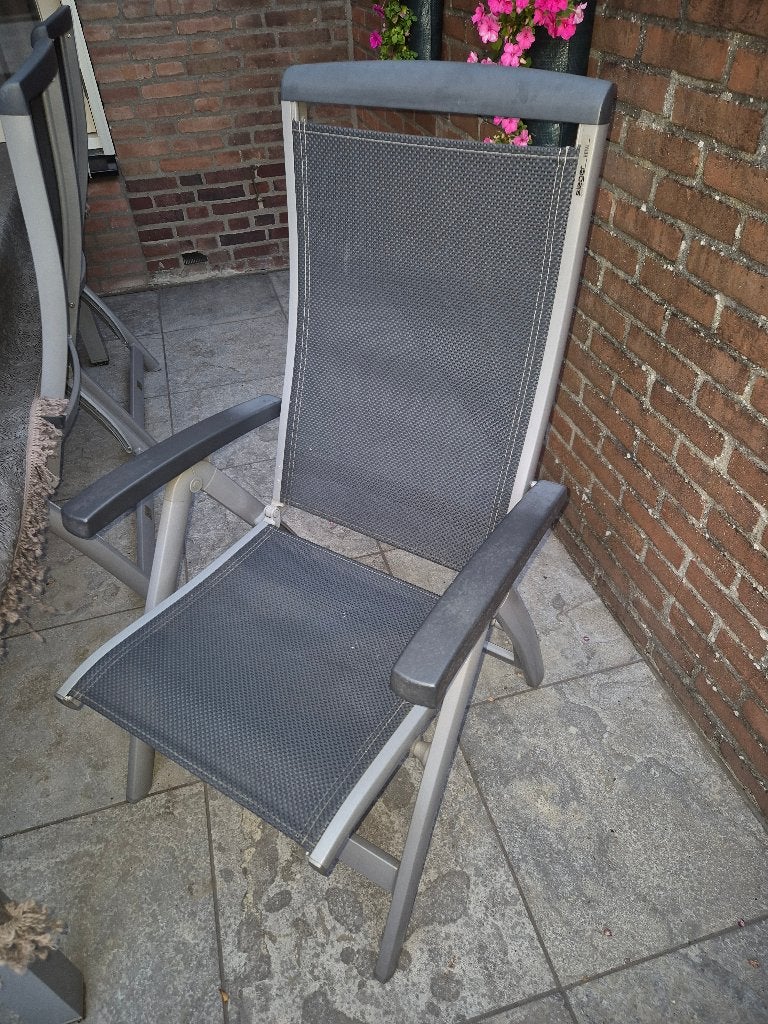 Tuinset 6 personen, Ophalen, Gebruikt, 6 zitplaatsen, Aluminium