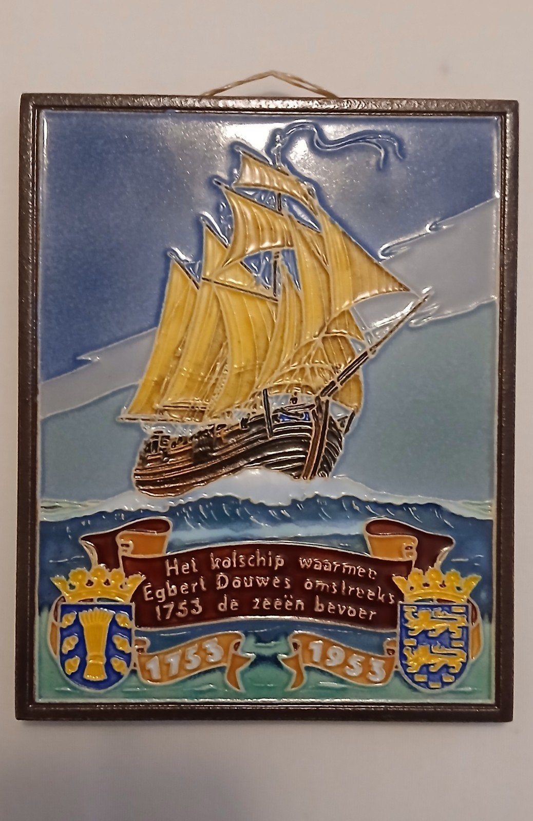 Douwe Egberts Jubileum Tegel 1753-1953 Westraven, Ophalen of Verzenden