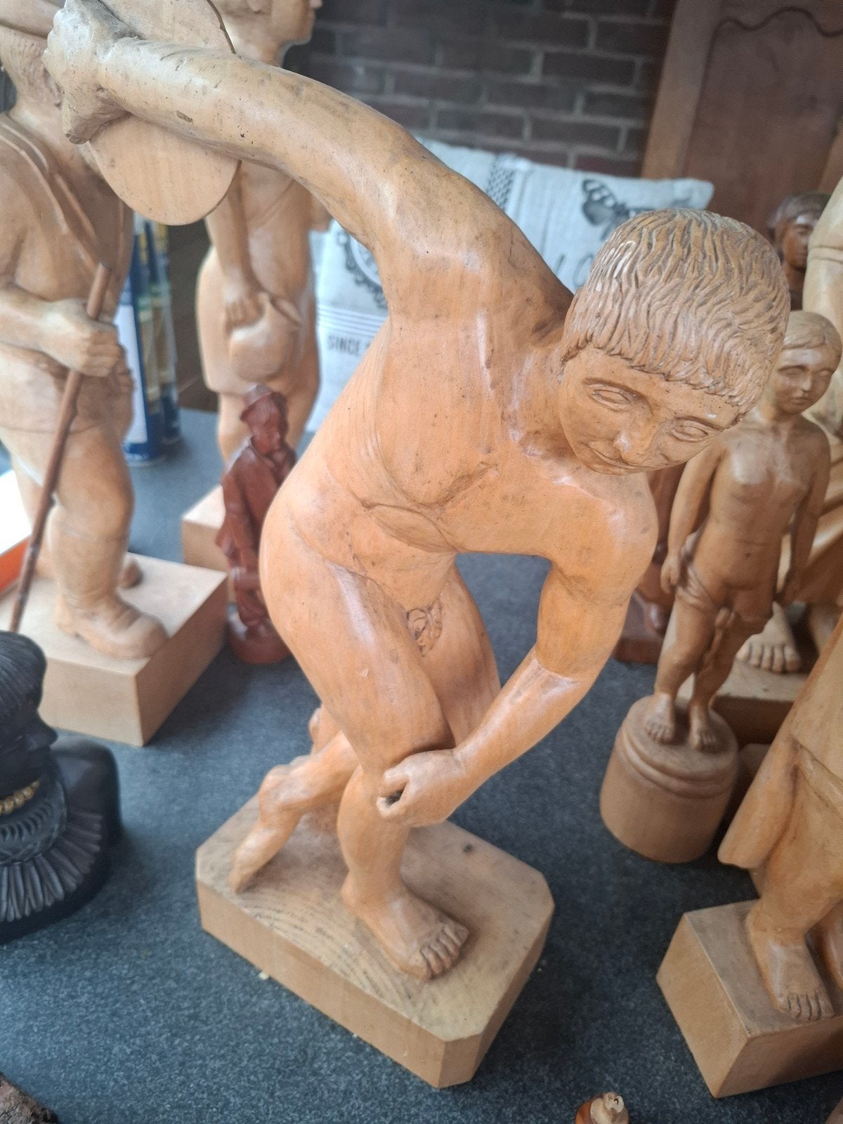 Houten beeld, Antiek en Kunst, Ophalen of Verzenden