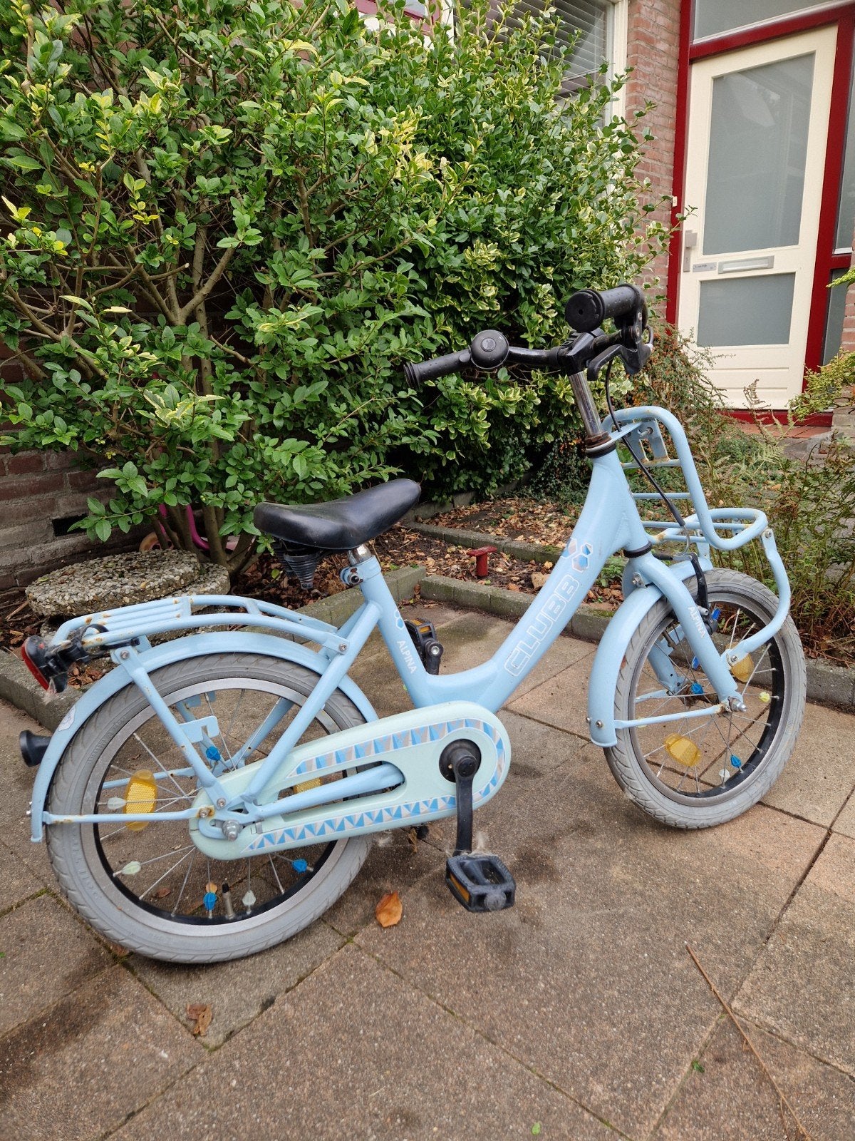 Alpina Clubb kinderfiets 16 inch - Lichtblauw, Fietsen en Brommers, Ophalen, Terugtraprem, Alpina, 16 tot 20 inch
