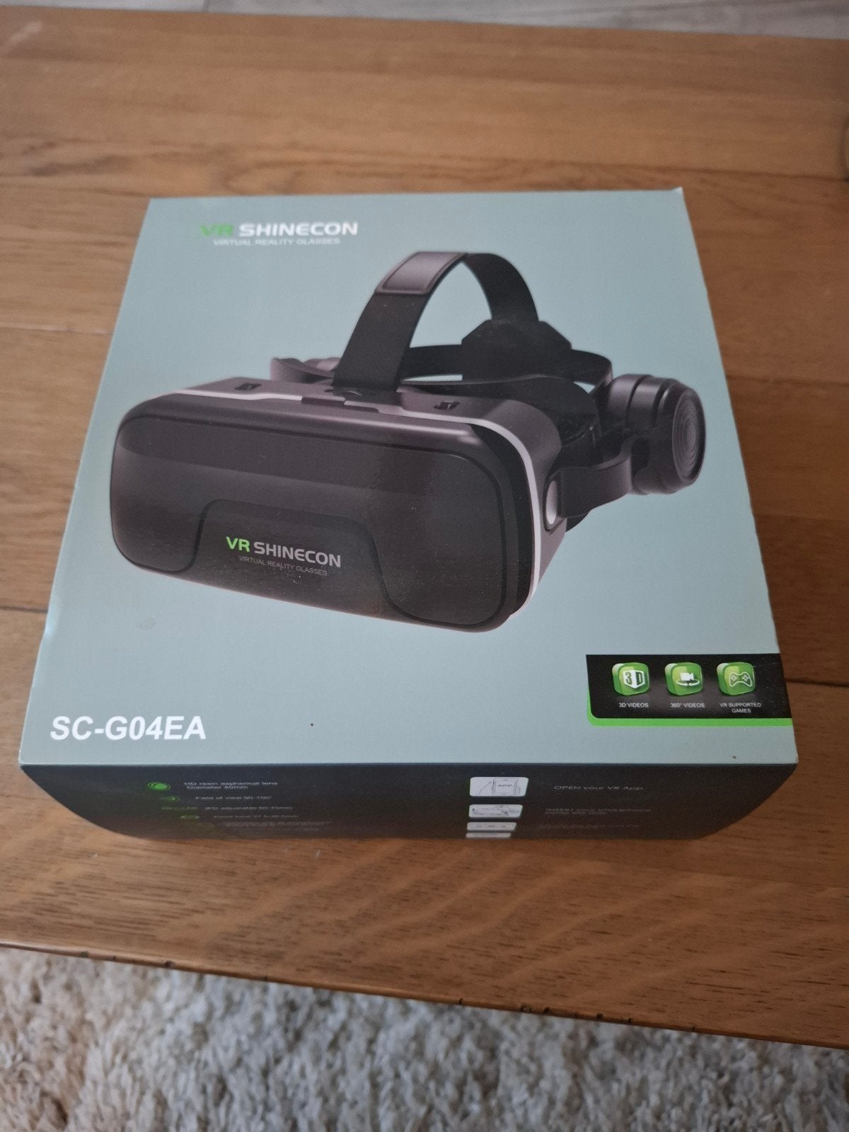 VR Shinecon SC-G04EA Virtual Reality Bril, Spelcomputers en Games, Ophalen, Zo goed als nieuw, VR-bril, Telefoon