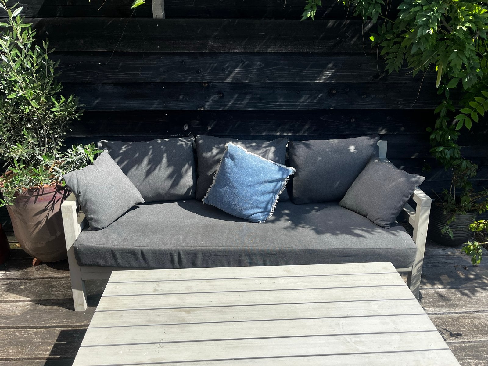 Loungeset 4-delig Garden Impressions met kussens, Ophalen, 4 zitplaatsen, Kunststof, Gebruikt