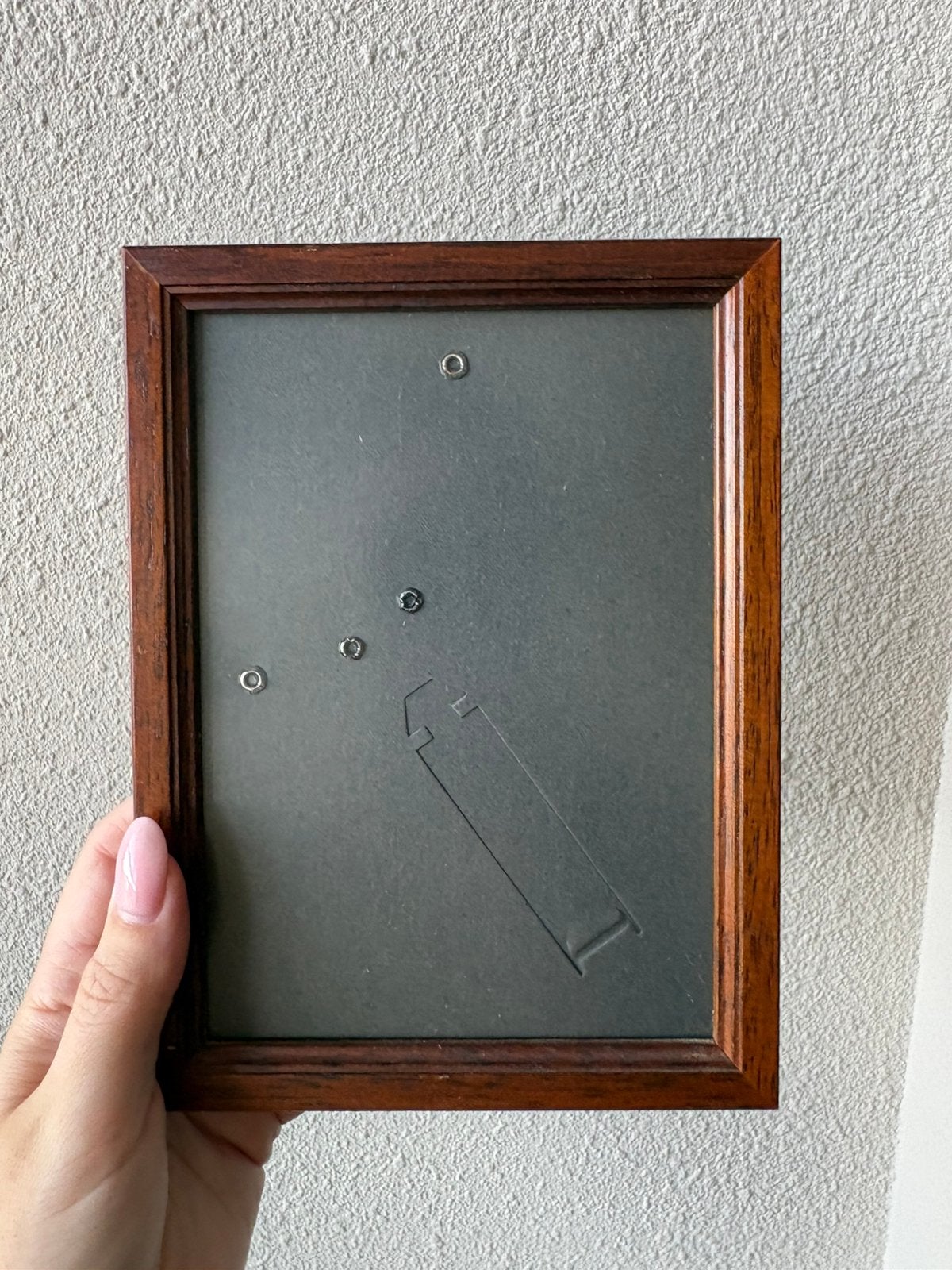 Vintage houten fotolijst, Bruin, Verzenden, Zo goed als nieuw, Fotolijst
