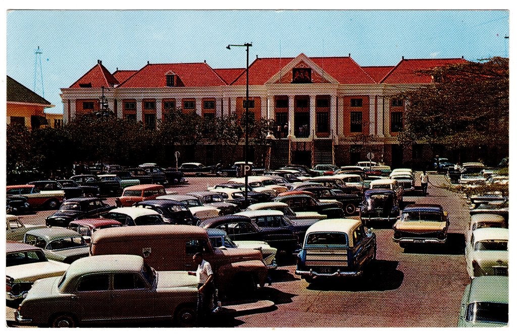 B26213 Ned. Antillen, Curacao, Wilhelminaplein, Ophalen of Verzenden, 1960 tot 1980, Gelopen, Buiten Europa